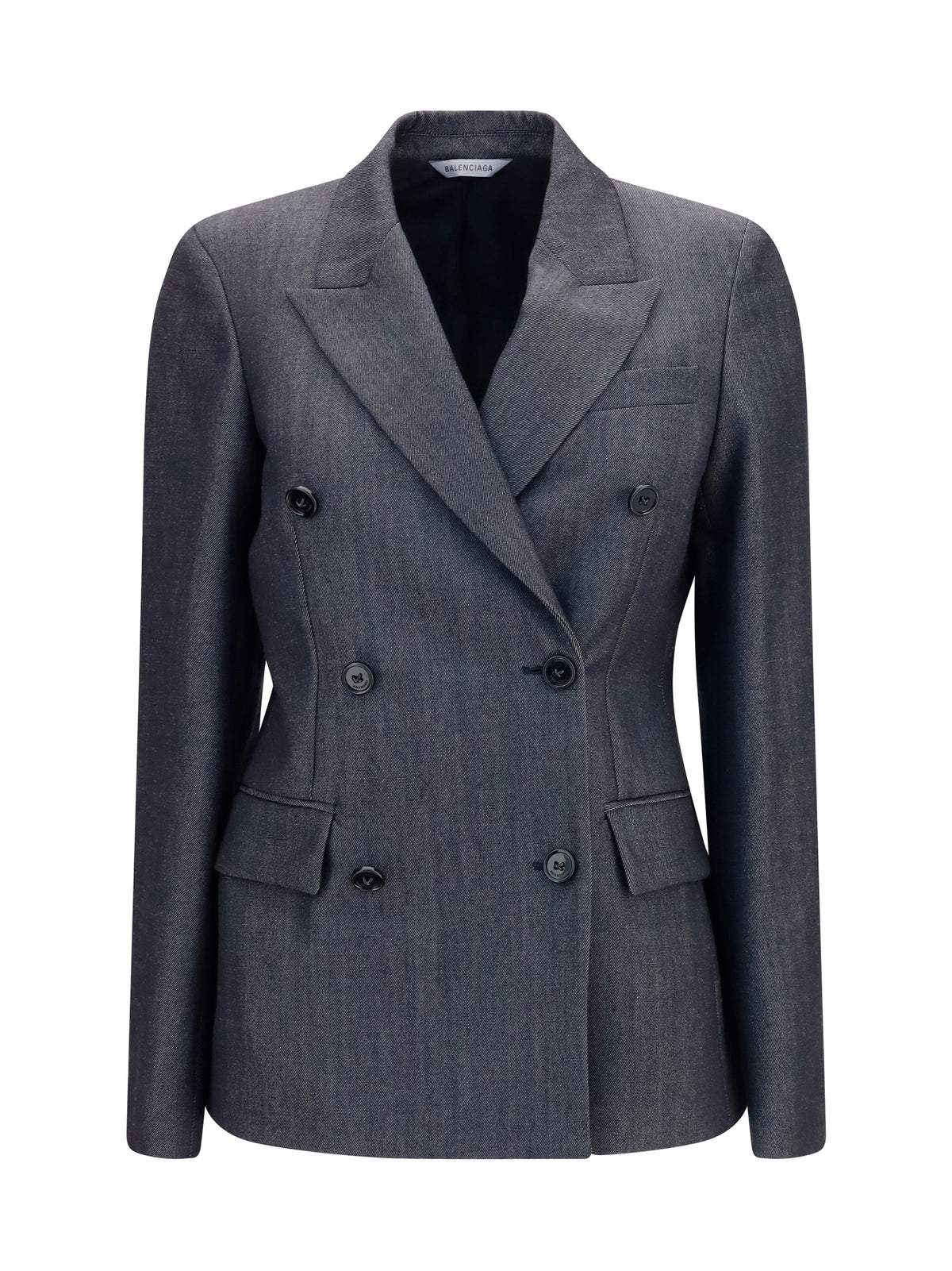 Balenciaga Double-breasted wool Blazer - Dark Navy