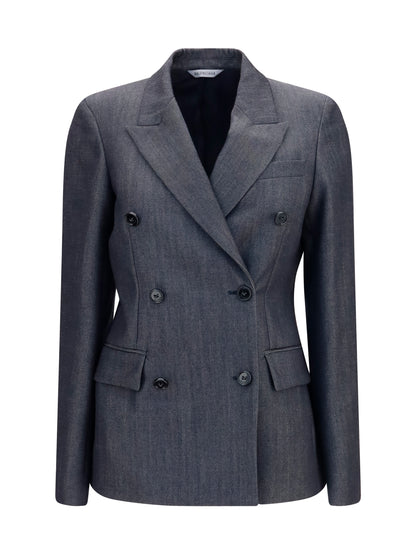 Balenciaga Double-breasted wool Blazer - Dark Navy