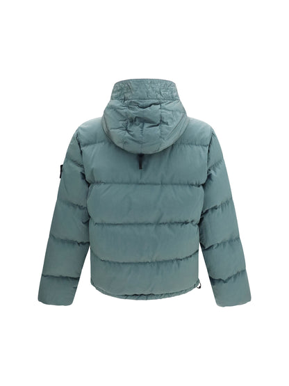Stone Island Nylon Metal hooded Puffer Jacket - Ocean Green