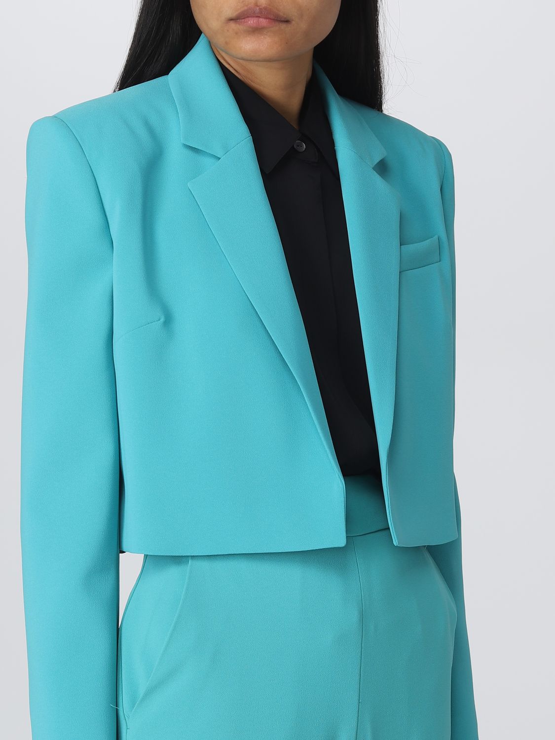 Pinko Blazer Woman Gnawed Blue