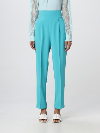 Pinko Pants Woman Gnawed Blue