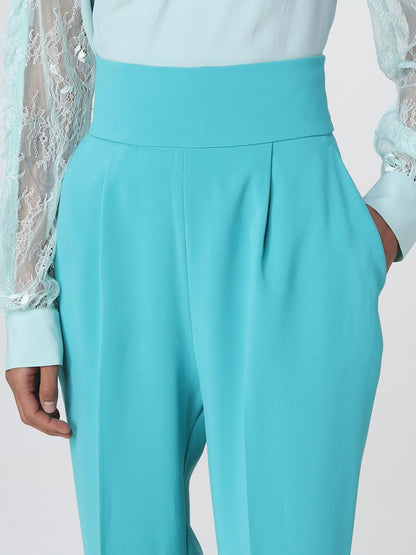 Pinko Pants Woman Gnawed Blue