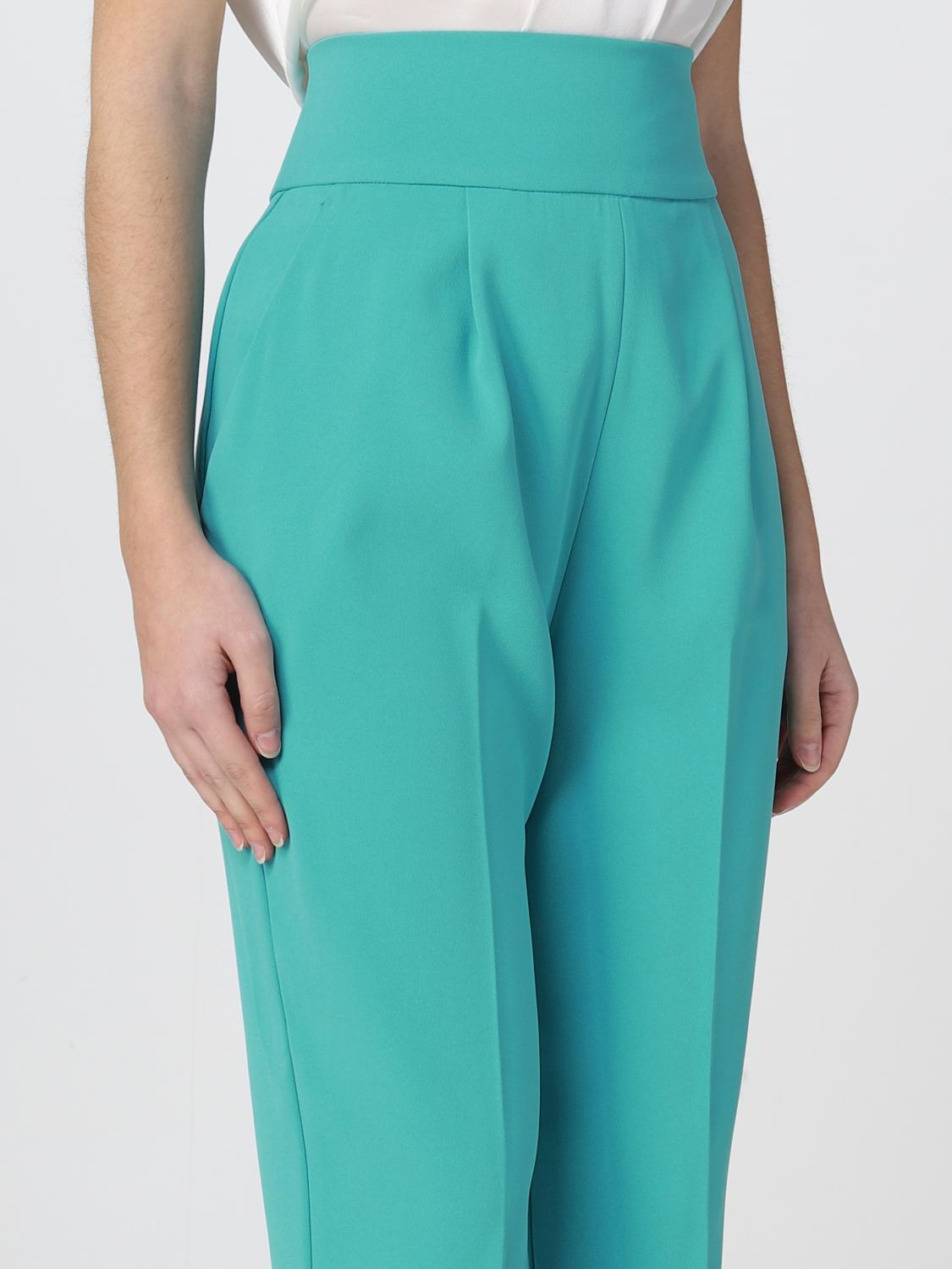 Pinko Pants Woman Gnawed Blue