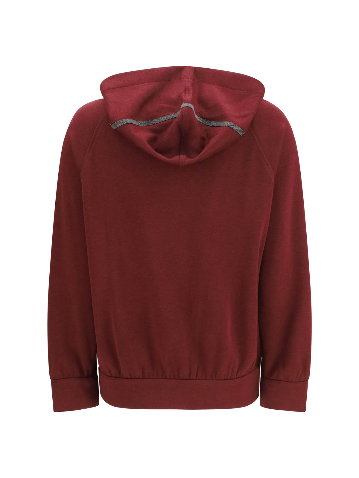 Brunello Cucinelli Long-sleeve zip Hoodie - Cabernet