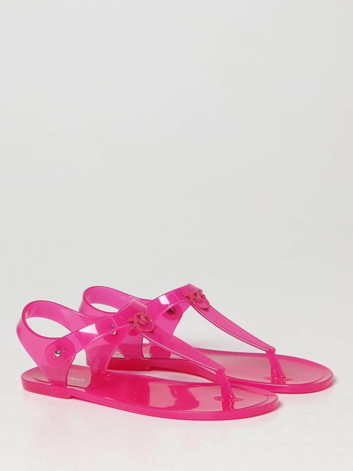 Pinko Flat Sandals Woman Black