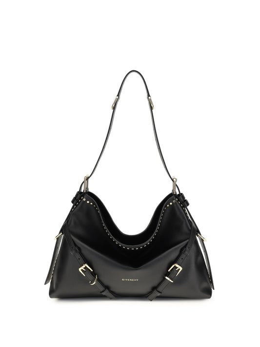 GIVENCHY Large Voyou Shoulder Bag in shiny leather