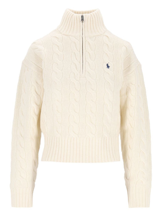 Polo Ralph Lauren Half-Zip Sweater - White