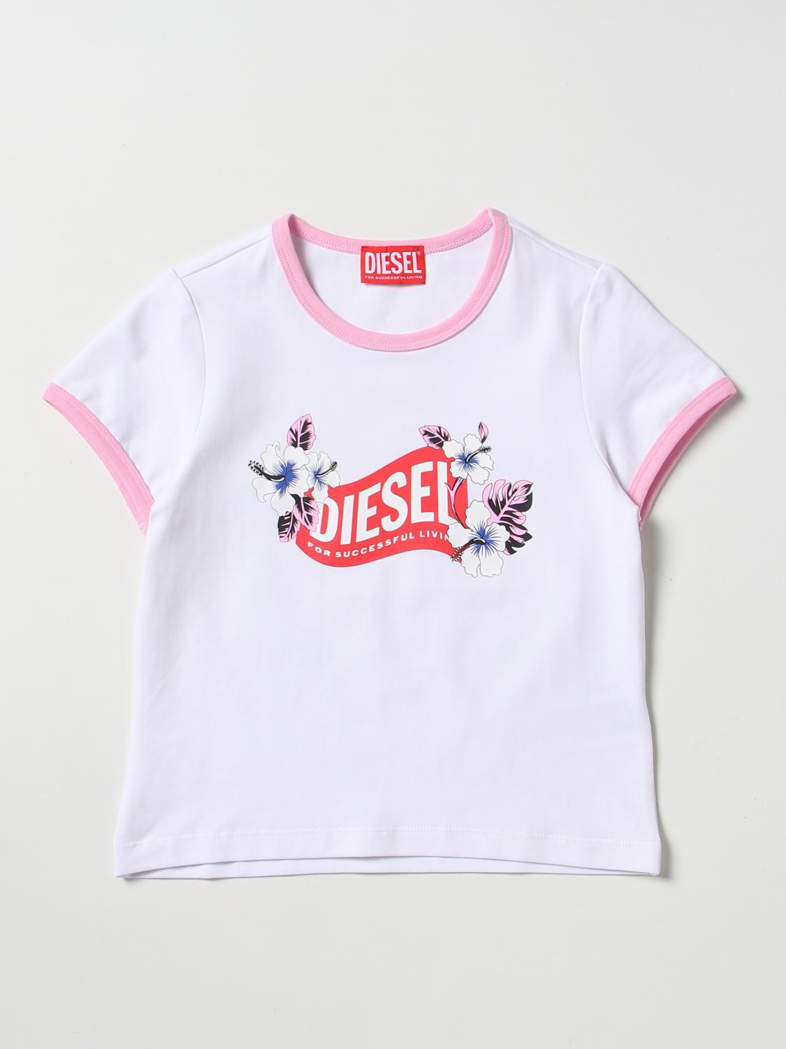 Diesel T Shirt Kids Pink