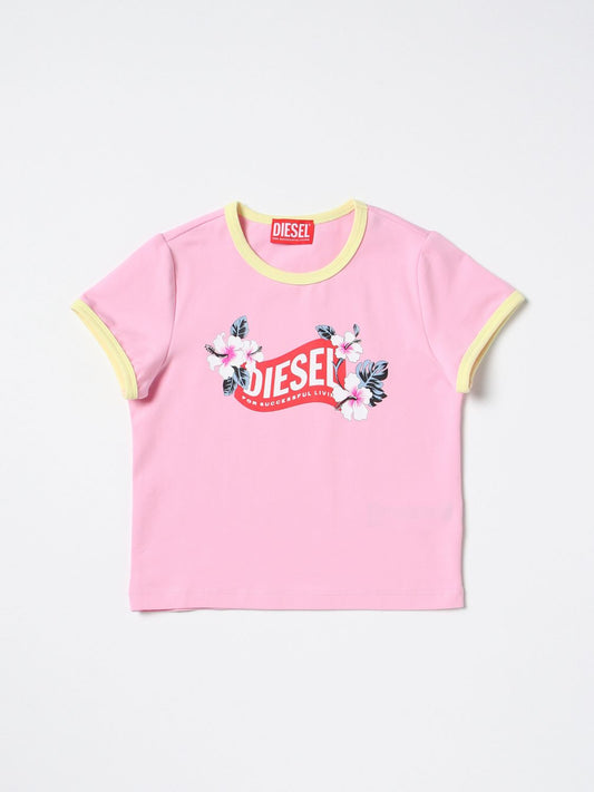 Diesel T Shirt Kids Pink