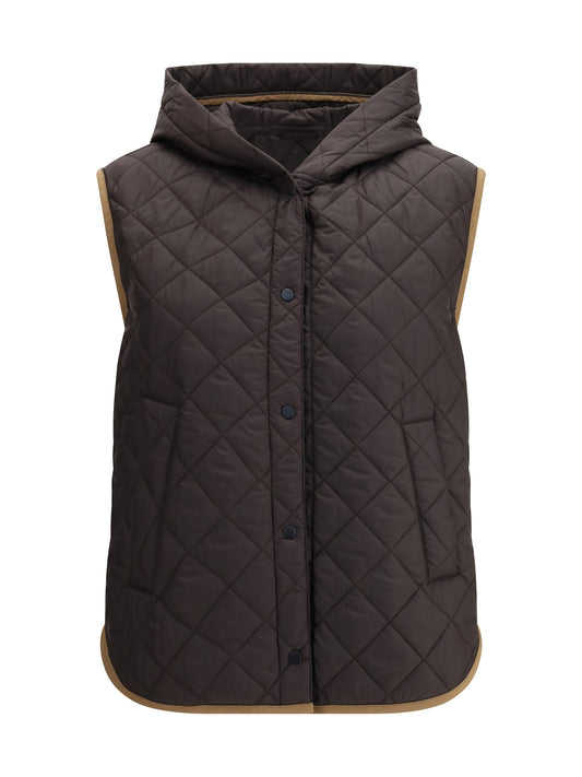 BRUNELLO CUCINELLI Hooded padded Gilet