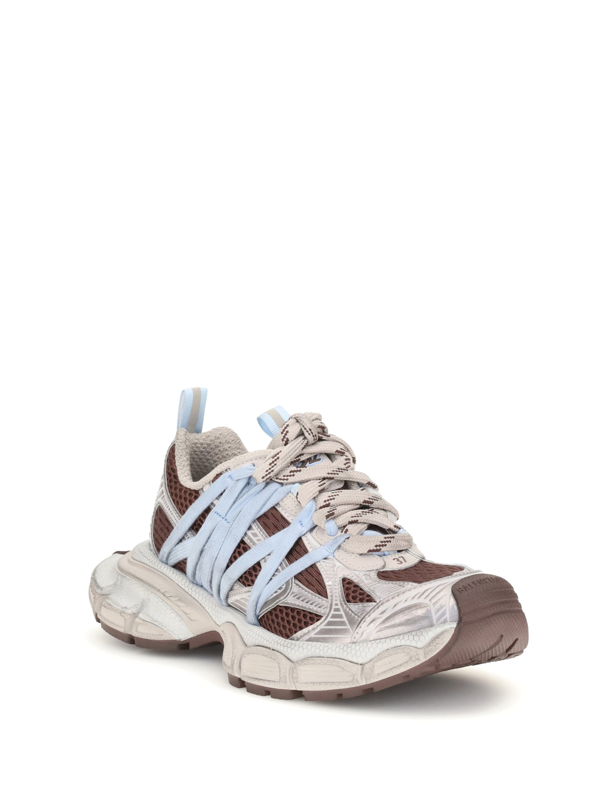 Balenciaga 3XL Interlace Sneakers - Brown/Beige/Blue