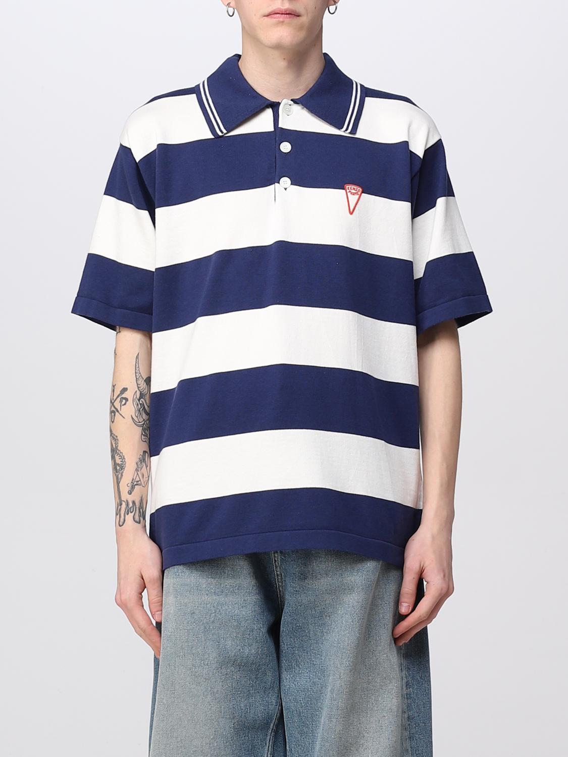 Kenzo Polo Shirt Men Blue