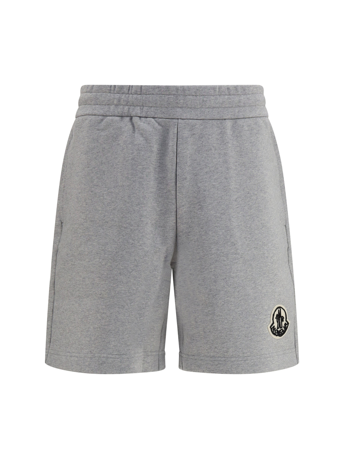 Moncler Tracksuit Shorts with logo - Light Grey