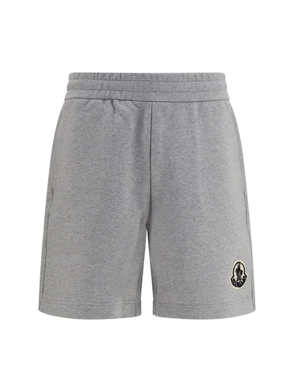 Moncler Tracksuit Shorts with logo - Light Grey