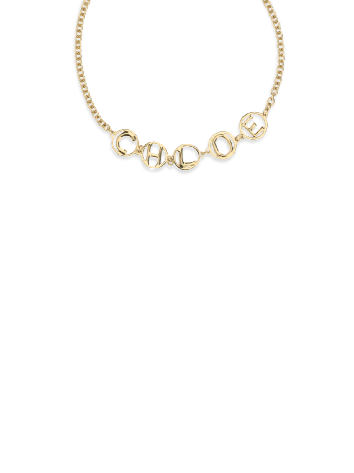 Chloé Script choker Necklace - Vintage Gold