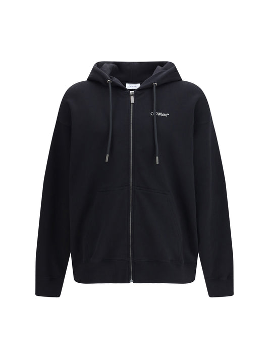 OFF-WHITE Half Arrow Skate zip-up Hoodie