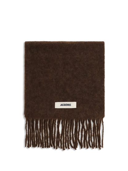 Jacquemus Fringed Scarf - Brown