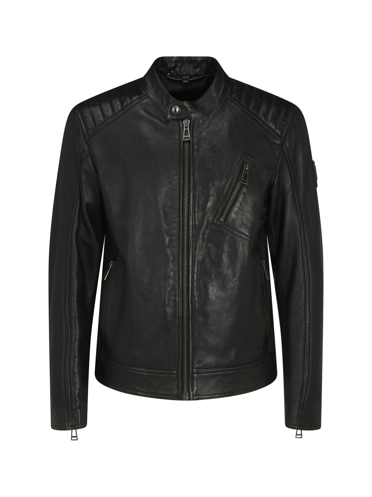 Belstaff Lambskin V Racer Jacket - Black