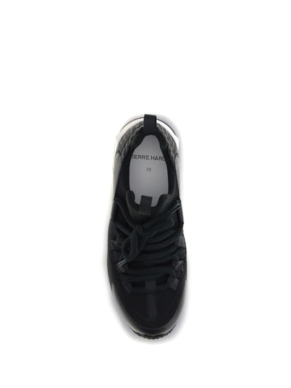 Pierre Hardy Trek Cosmetic Sneakers - Patent Kid Neoprene Calf Black