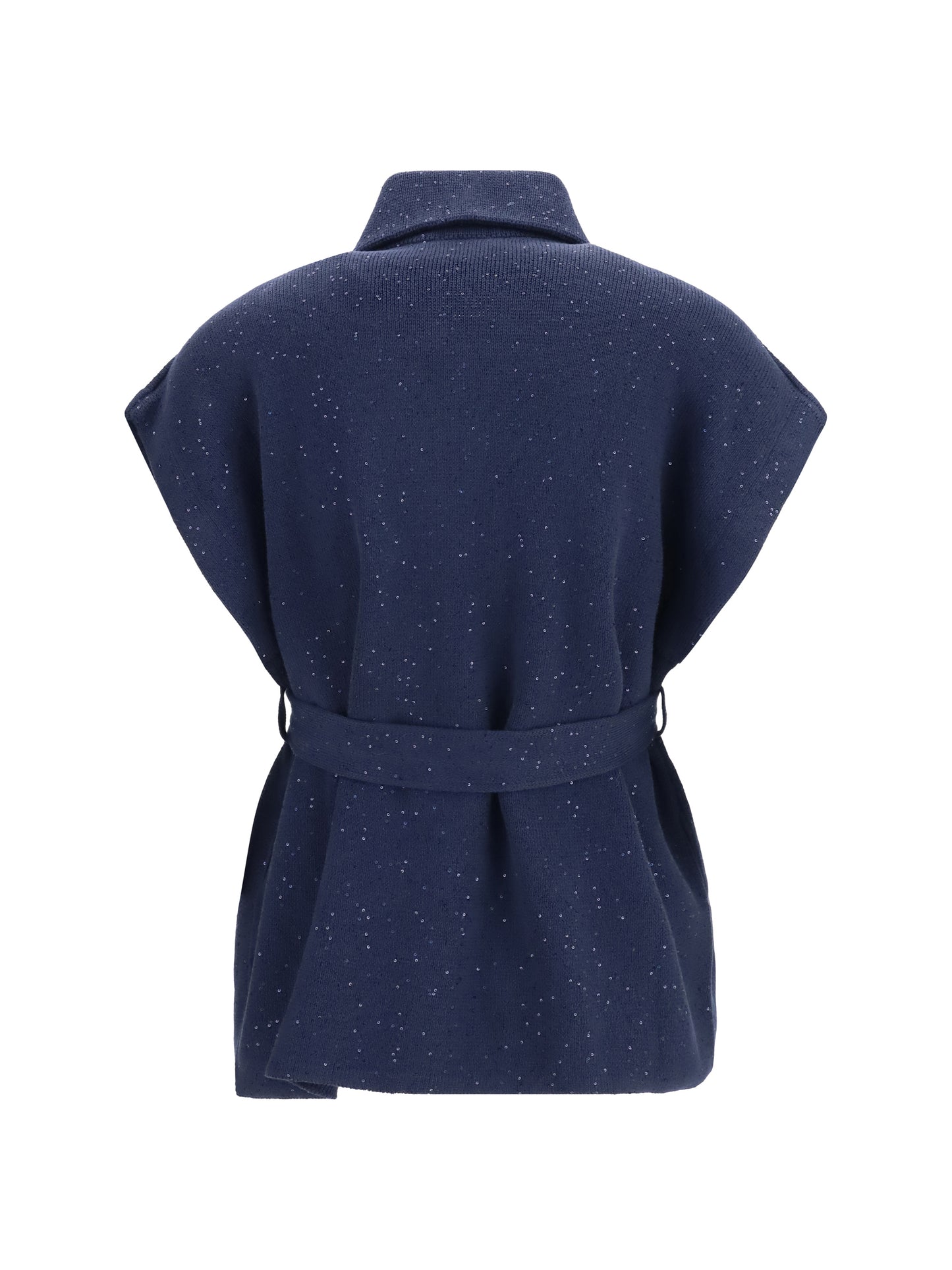 BRUNELLO CUCINELLI Double-breasted sequin Vest