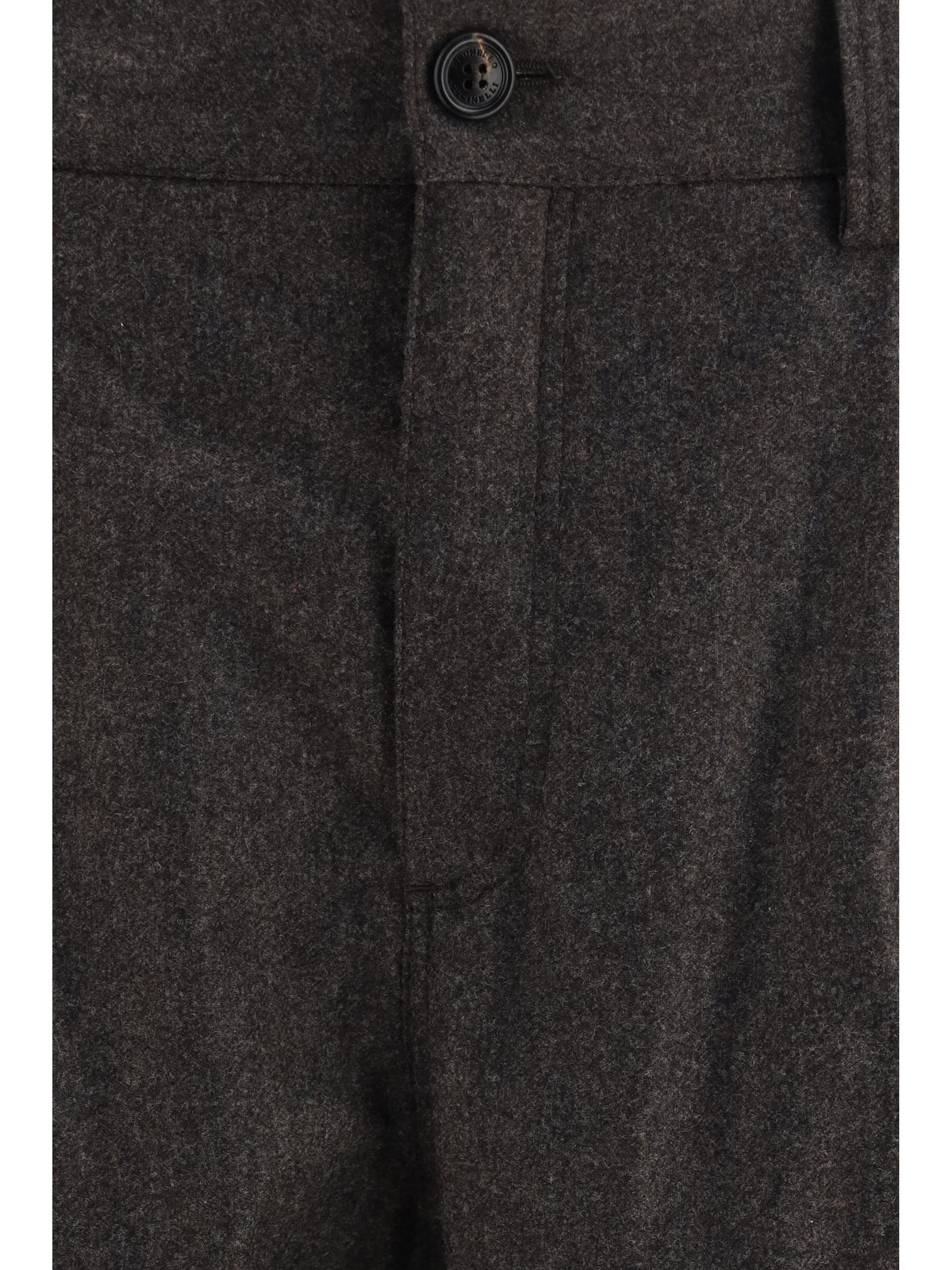 Brunello Cucinelli Virgin wool flannel Cargo Pants - Moro