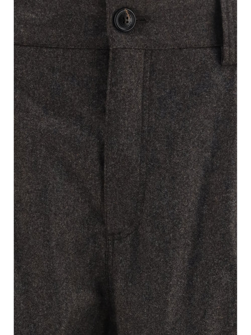 Brunello Cucinelli Virgin wool flannel Cargo Pants - Moro