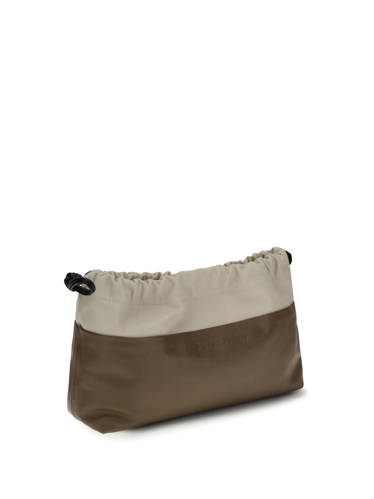 Pierre Hardy Twin Clutch Bag - Camel-Offwhite