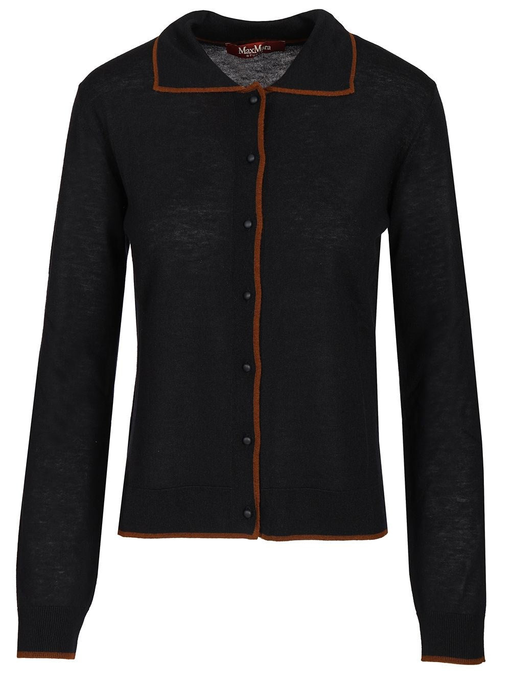 Studio Max Mara Cardigan With Collar - Blue
