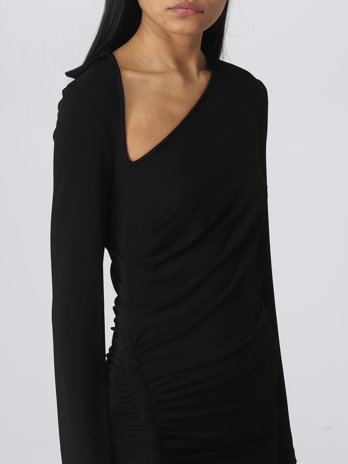 Off White Dress Woman Black