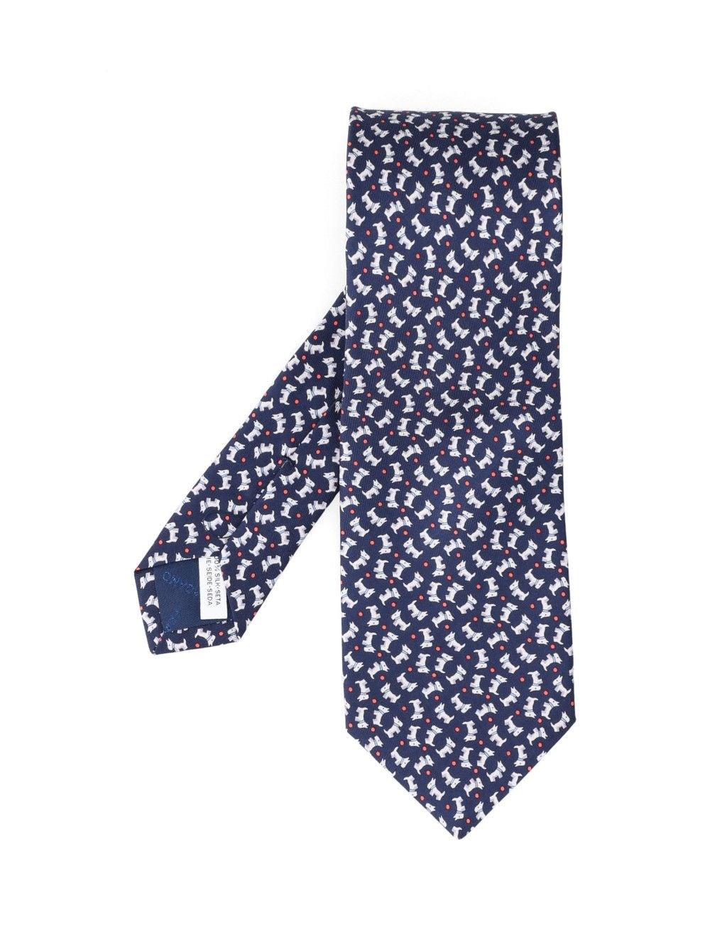 Ferragamo "Charlie" Tie - Blue