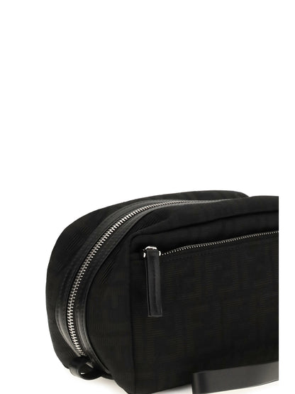 Fendi FF Jacquard Beauty Case - Black