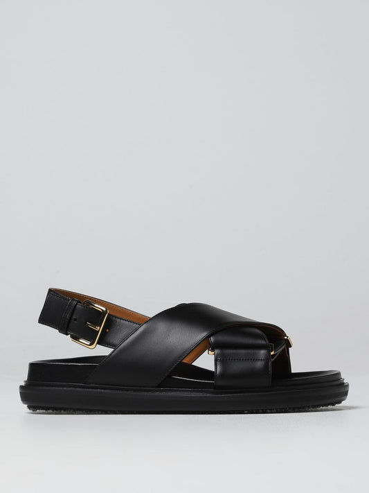 Marni Flat Sandals Woman Black