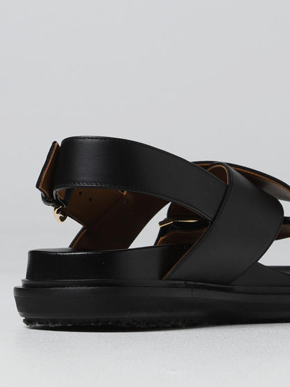 Marni Flat Sandals Woman Black