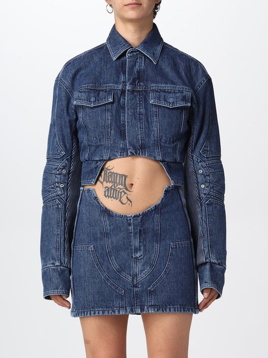 Off White Jacket Woman Blue