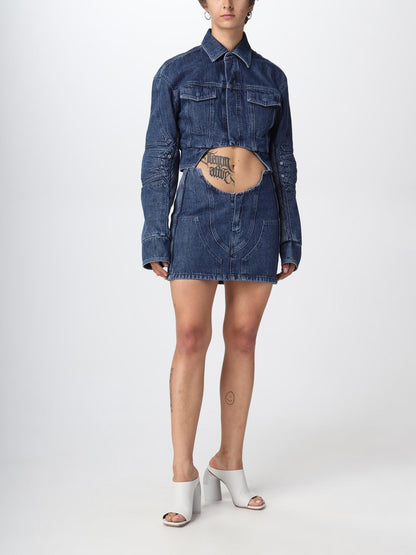 Off White Jacket Woman Blue
