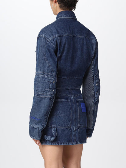 Off White Jacket Woman Blue