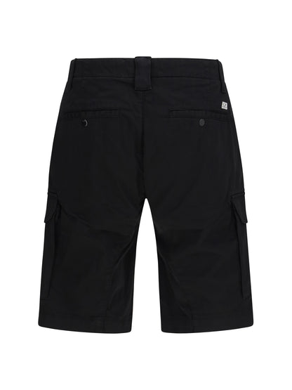 C.P. COMPANY Sateen Stretch cargo Bermuda Shorts