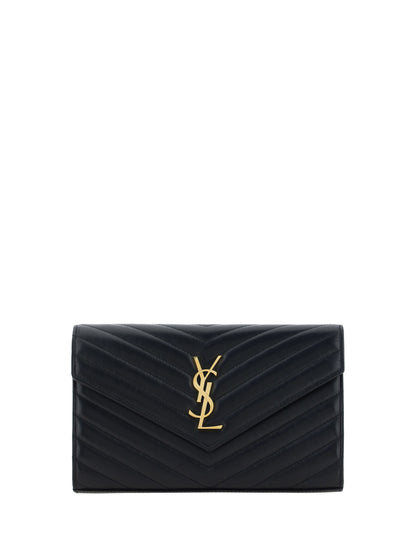 Saint Laurent Monogram Wallet - Black