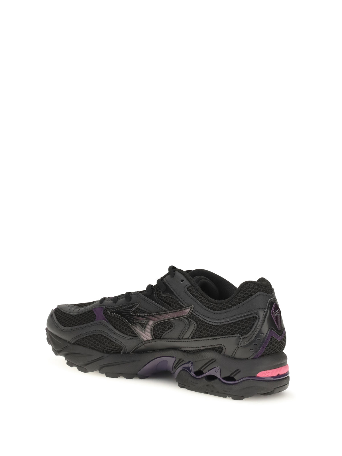 Mizuno Wave Mustang LS Sport Sneakers - Black/Fuchsia Purple/Blackberry Cordial