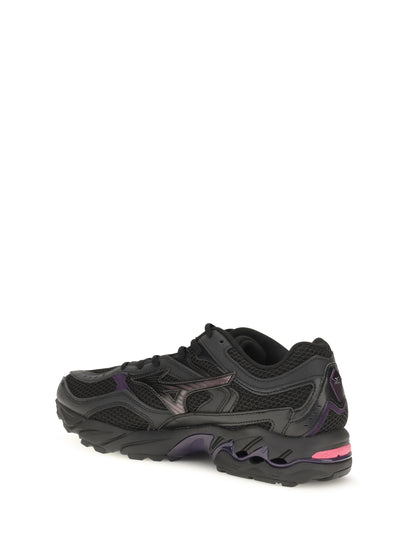Mizuno Wave Mustang LS Sport Sneakers - Black/Fuchsia Purple/Blackberry Cordial