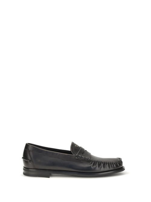 Prada Vintage leather Loafers - Nero+Cuoio