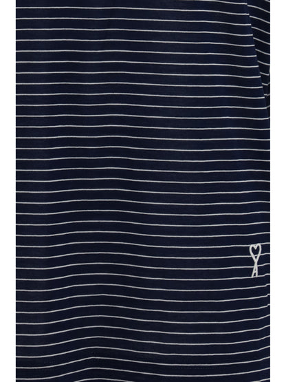 AMI PARIS Striped cotton T-shirt
