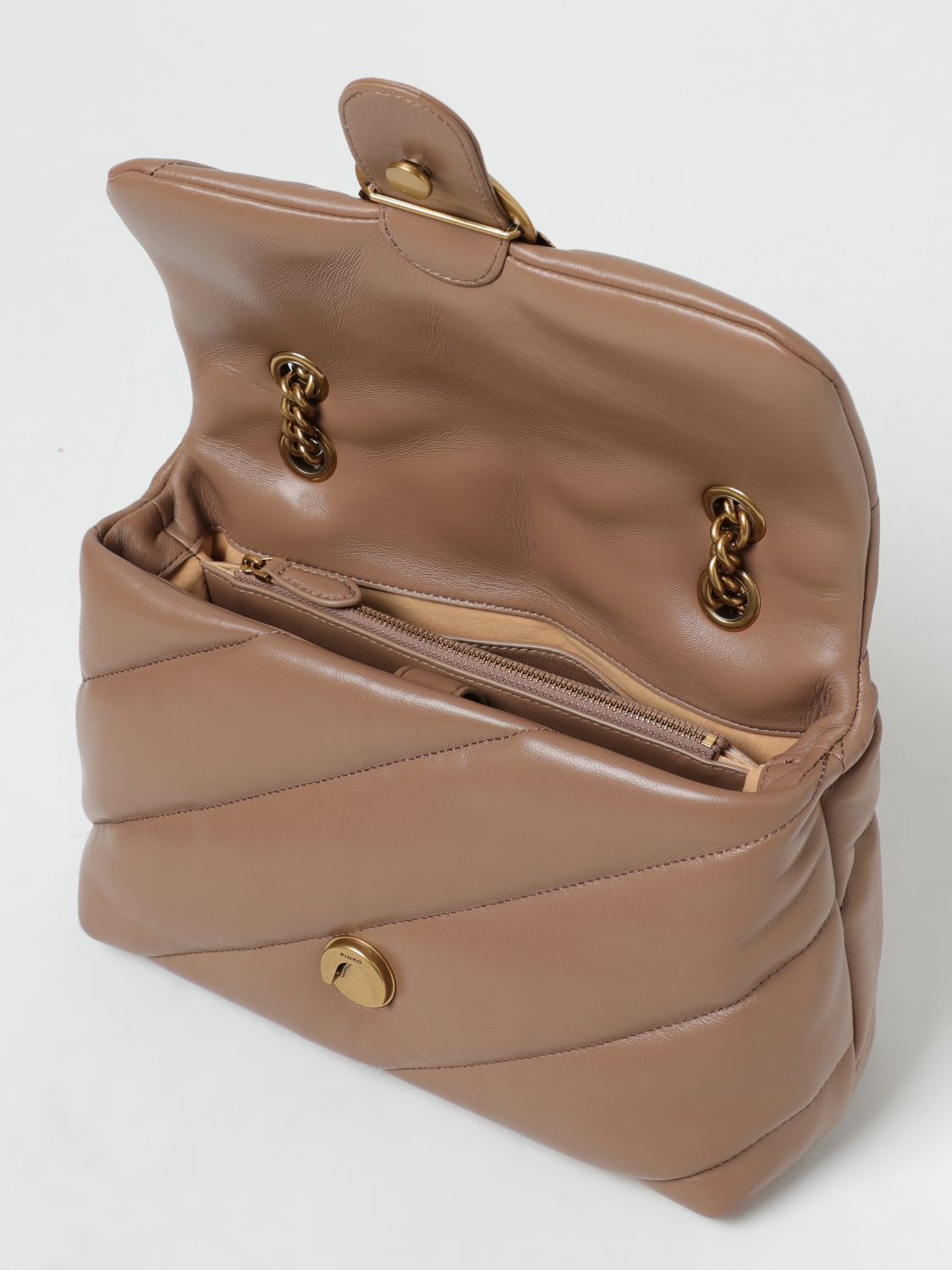 Pinko Shoulder Bag Woman Beige
