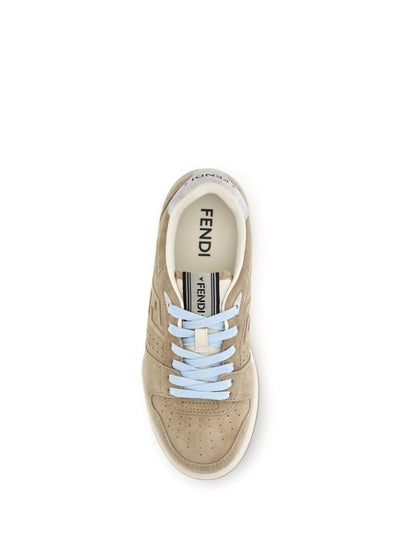 Fendi Match suede Sneakers - Lightecru+Whi Mar.Sc
