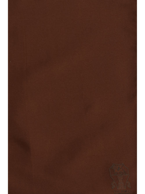 Brunello Cucinelli Printed logo silk Pocket Square - Mattone