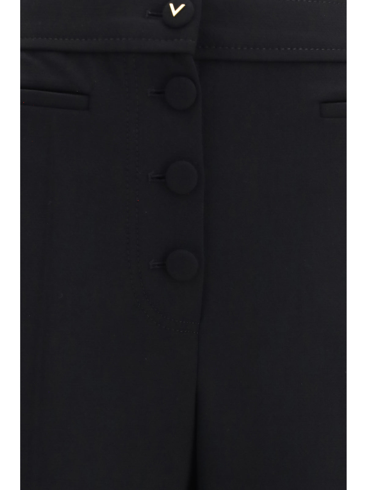 Valentino Wool flare Pants - Black
