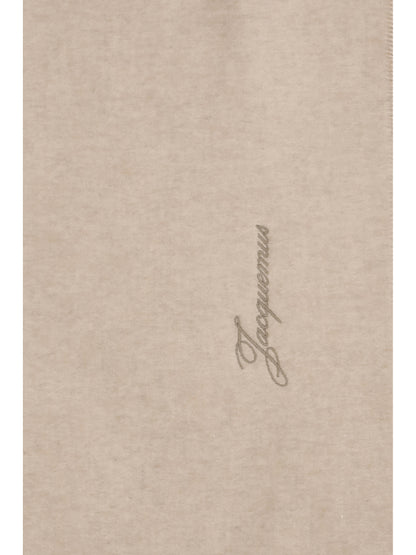 Jacquemus Tailleur wool Scarf - Beige