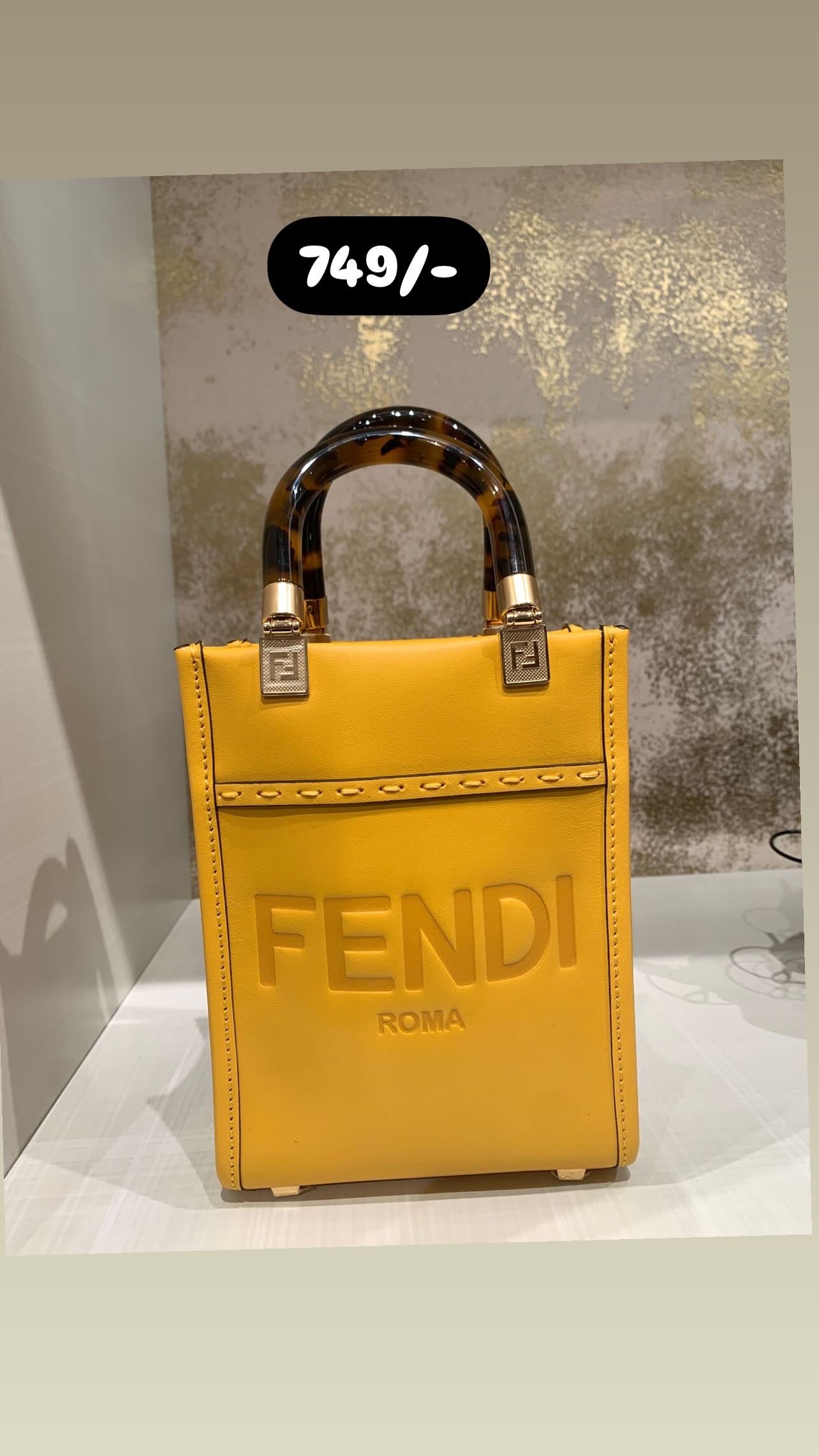 Fendi Sunshine Shopper Mini Tote