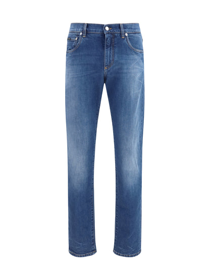 Dolce & Gabbana Slim stretch Jeans with DG logo - Variante Abbinata