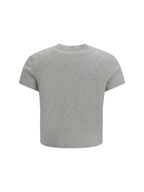 Alexander Wang Short-sleeve T-shirt with central logo print - Light Heather Grey